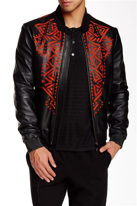 versace leather prices|Versace leather jacket men's.